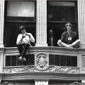Davy and Peter on balcony.JPG